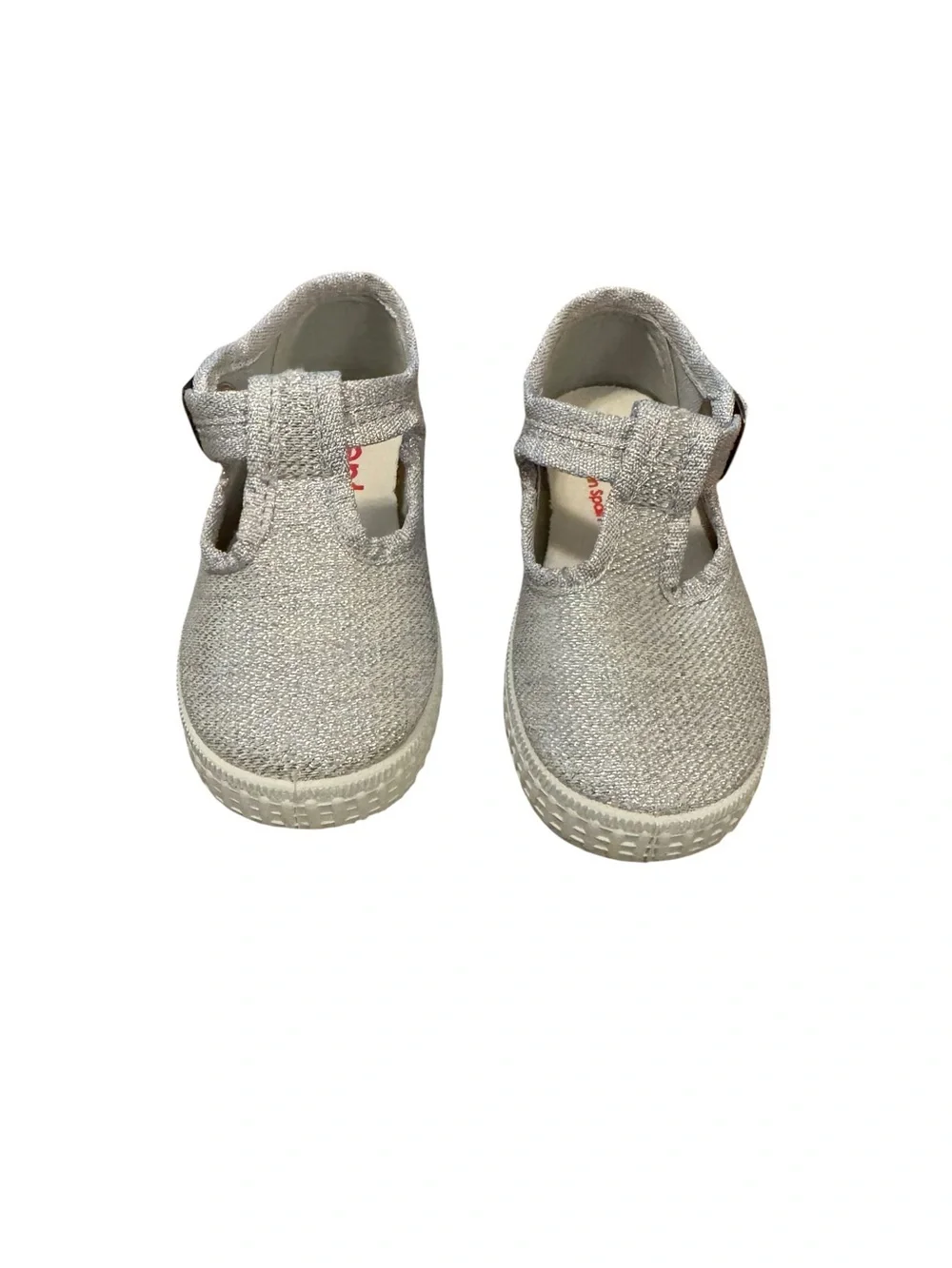 Cienta Kids Silver Mary Jane Shoes Size 5